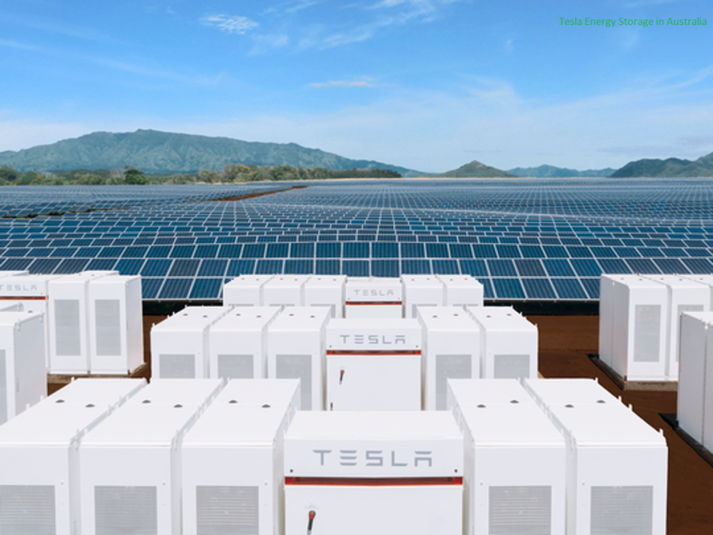 energy storage от Tesla в Австралии.